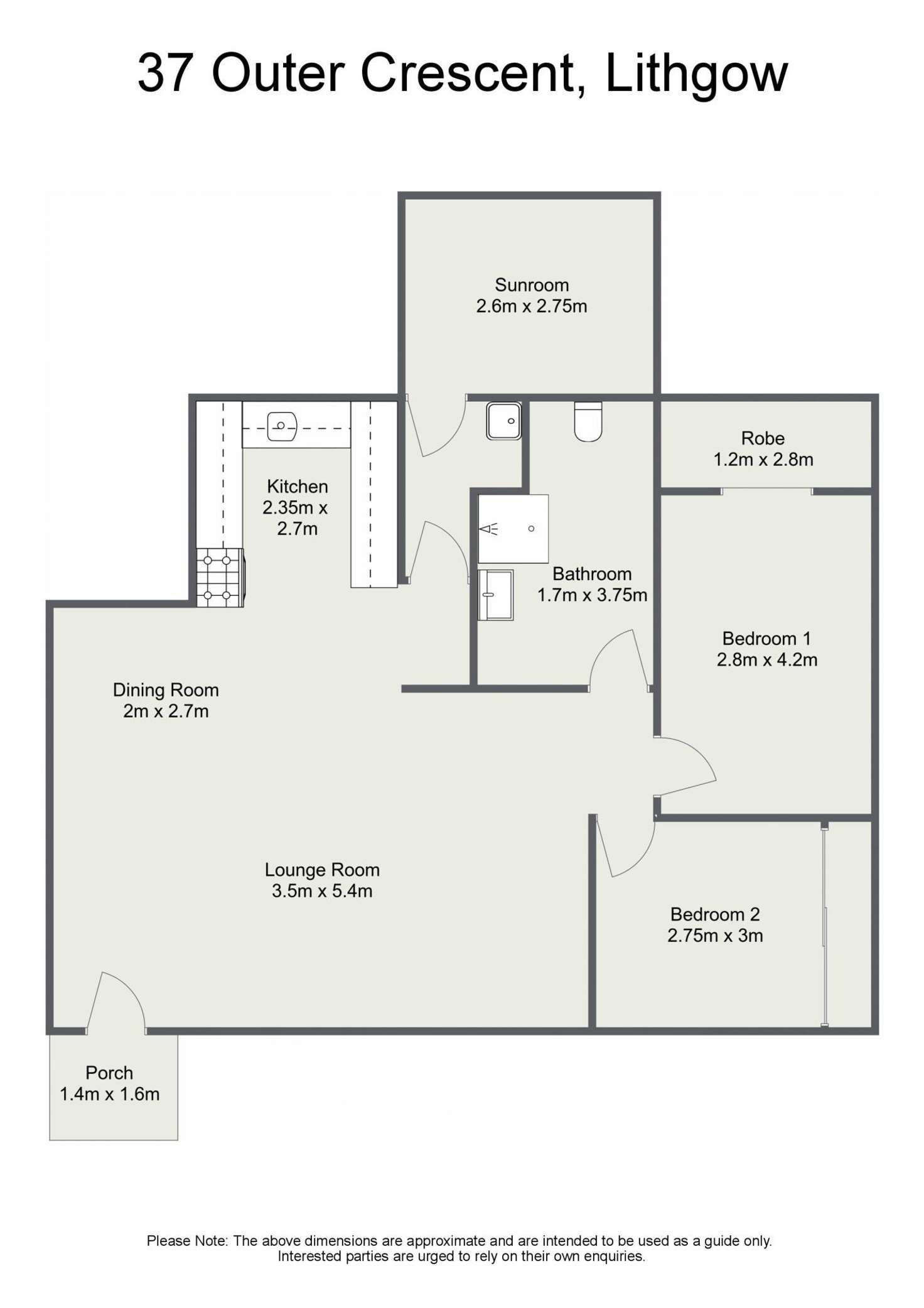 Floorplan of Homely house listing, 37 Outer Crescent, Lithgow NSW 2790