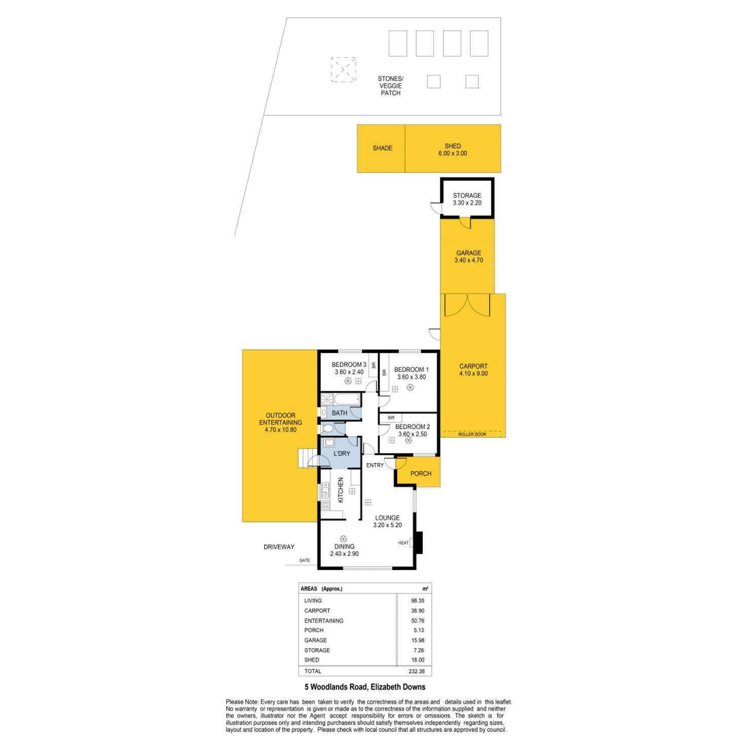 Floorplan of Homely house listing, 5 Woodlands Road, Elizabeth Downs SA 5113