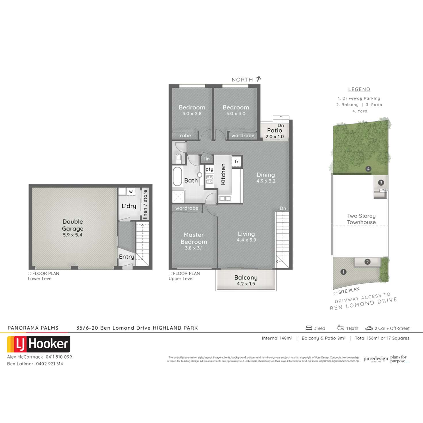 Floorplan of Homely townhouse listing, 35/6-20 Ben Lomond Drive, Highland Park QLD 4211