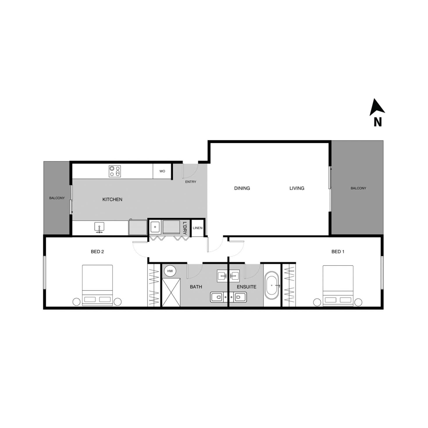 Floorplan of Homely apartment listing, 3/80 Gozzard Street, Gungahlin ACT 2912