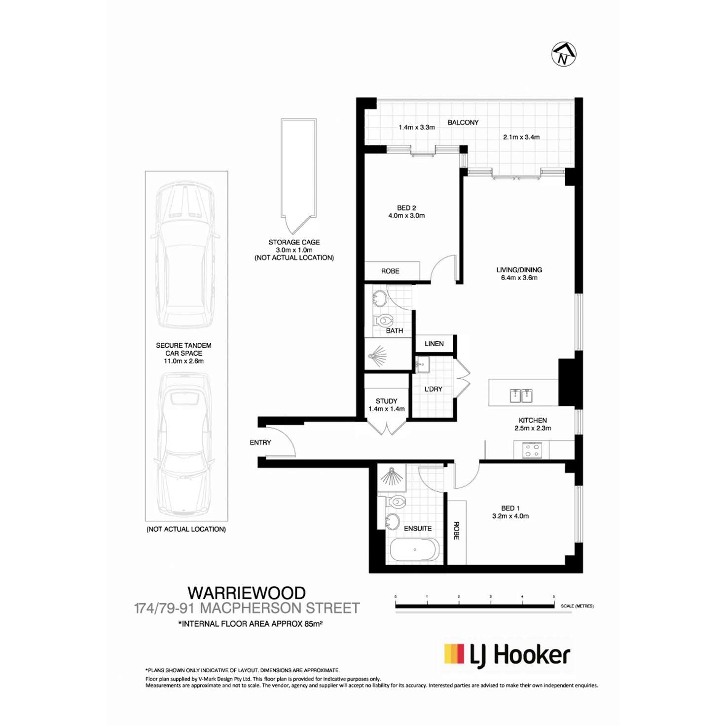 Floorplan of Homely apartment listing, 174/79-91 Macpherson Street, Warriewood NSW 2102