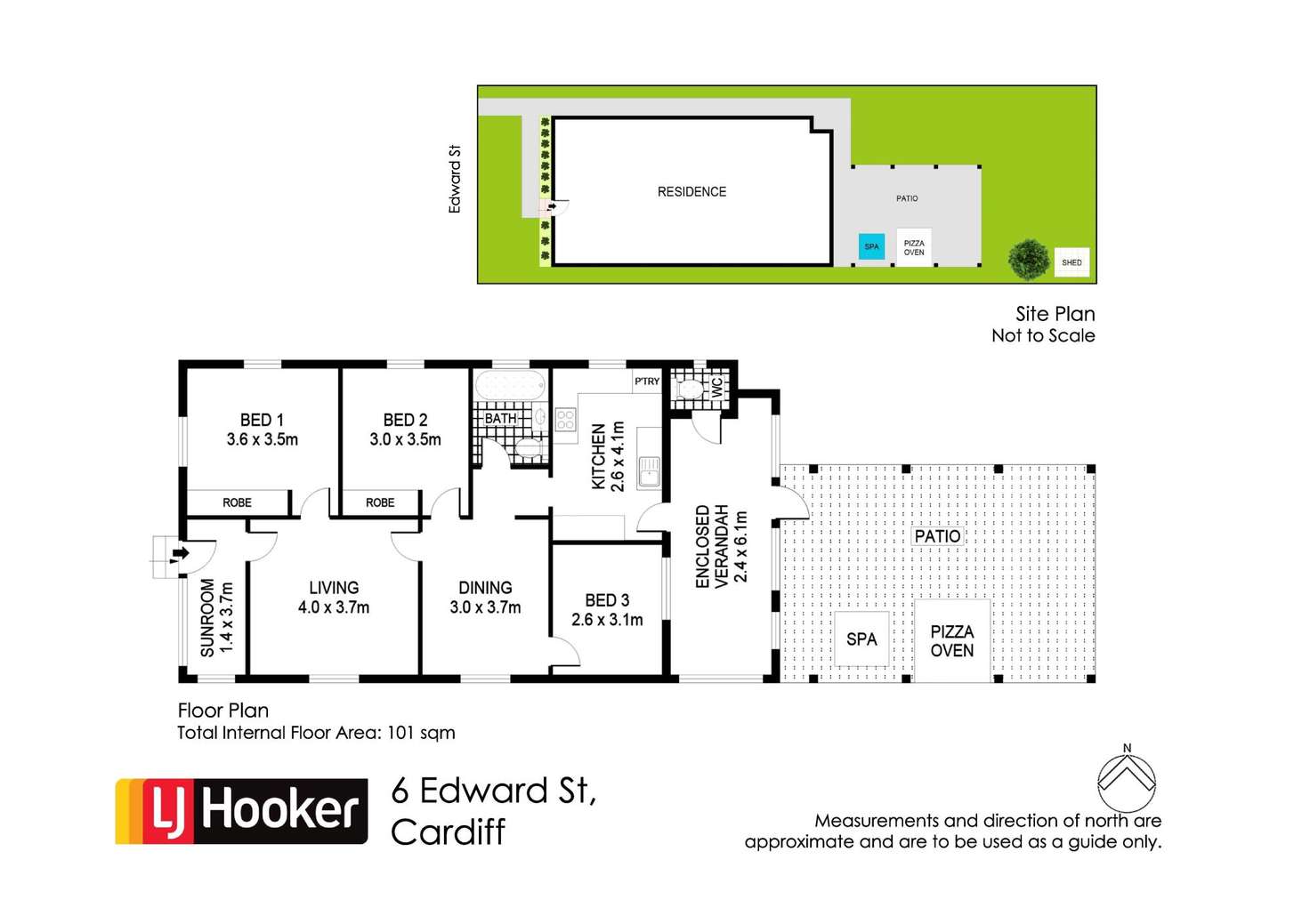 Floorplan of Homely house listing, 6 Edward Street, Cardiff NSW 2285