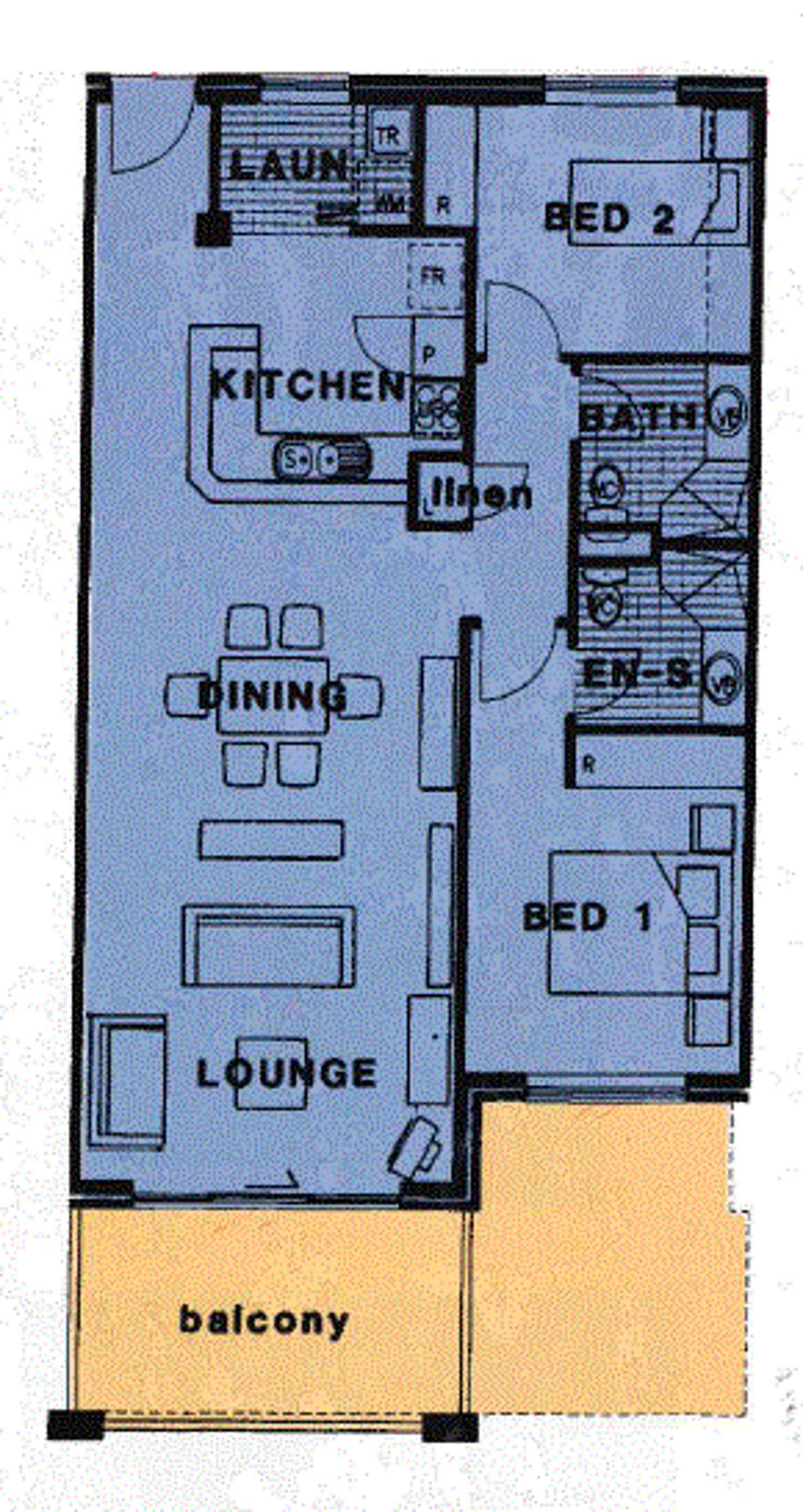 Floorplan of Homely apartment listing, 18/6 McMaster Street, Victoria Park WA 6100
