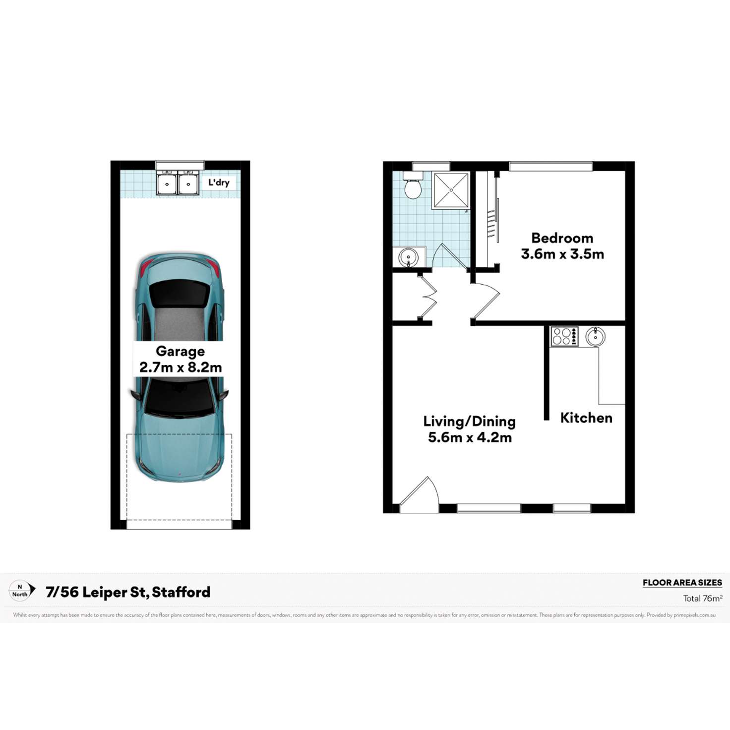 Floorplan of Homely unit listing, 7/56 Leiper Steet, Stafford QLD 4053