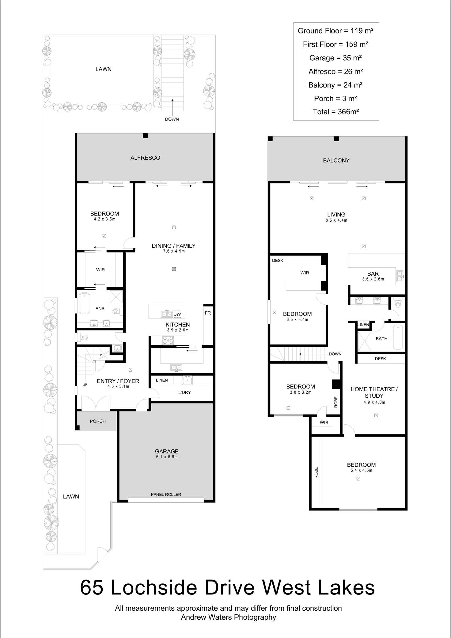 Floorplan of Homely house listing, 65 Lochside Drive, West Lakes SA 5021