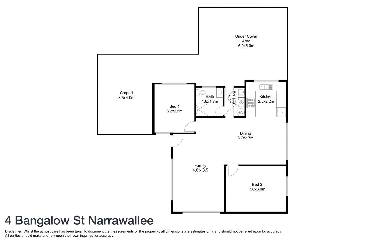Floorplan of Homely house listing, 4 Bangalow Street, Narrawallee NSW 2539
