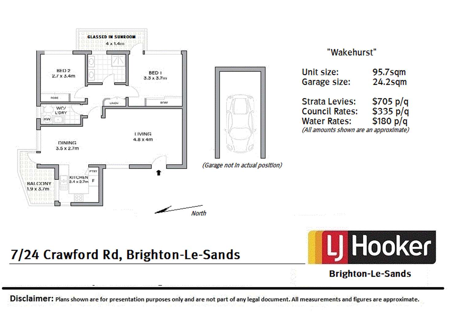 Floorplan of Homely unit listing, 7/24 Crawford Road, Brighton-le-sands NSW 2216
