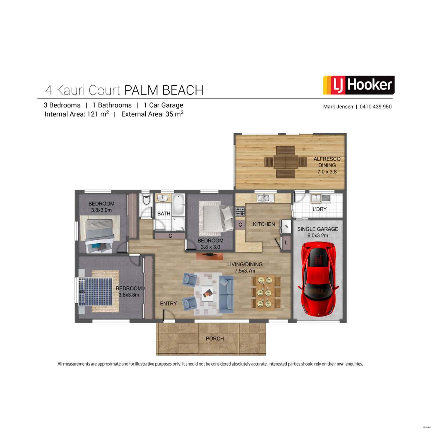 Floorplan of Homely house listing, 4 Kauri Court, Palm Beach QLD 4221