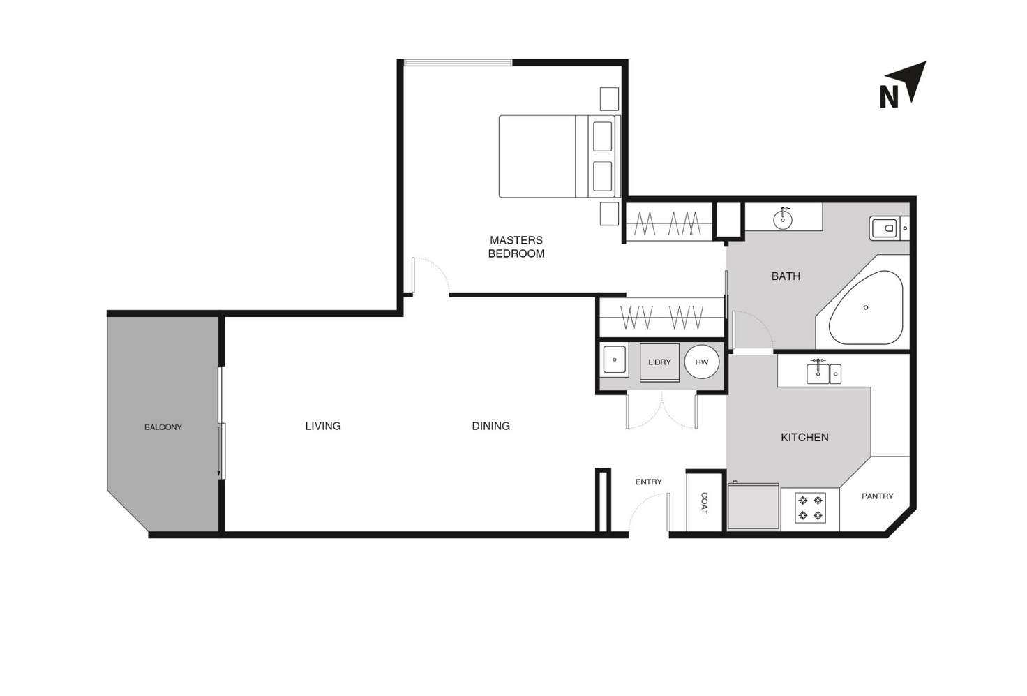 Floorplan of Homely apartment listing, 1/55 Stuart Street, Griffith ACT 2603