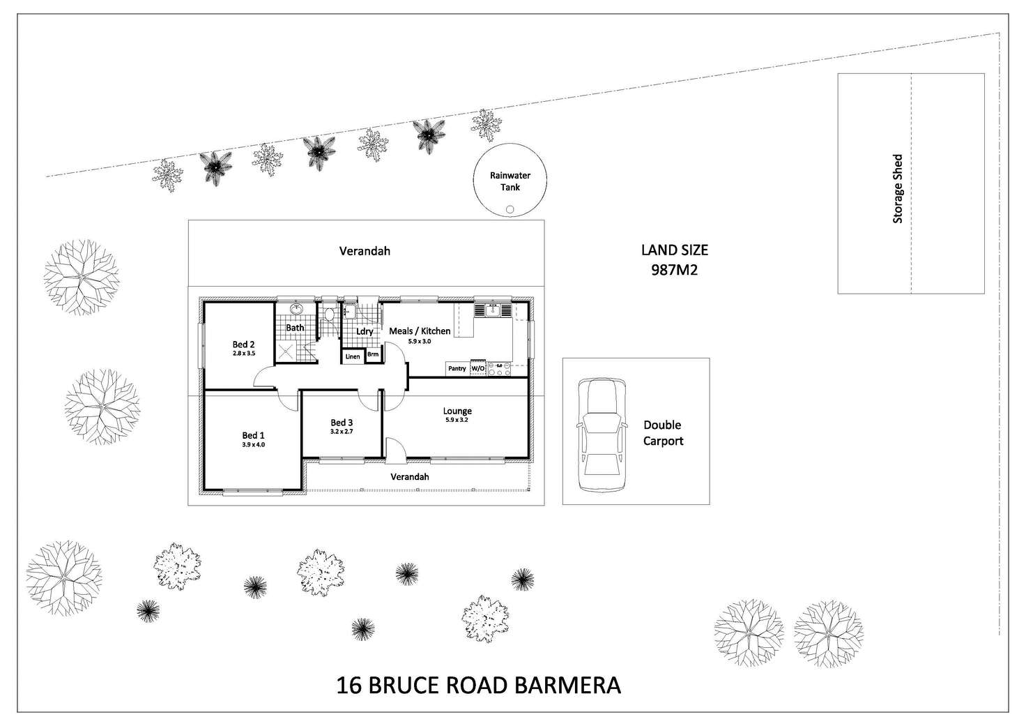 Floorplan of Homely house listing, 16 Bruce Road, Barmera SA 5345