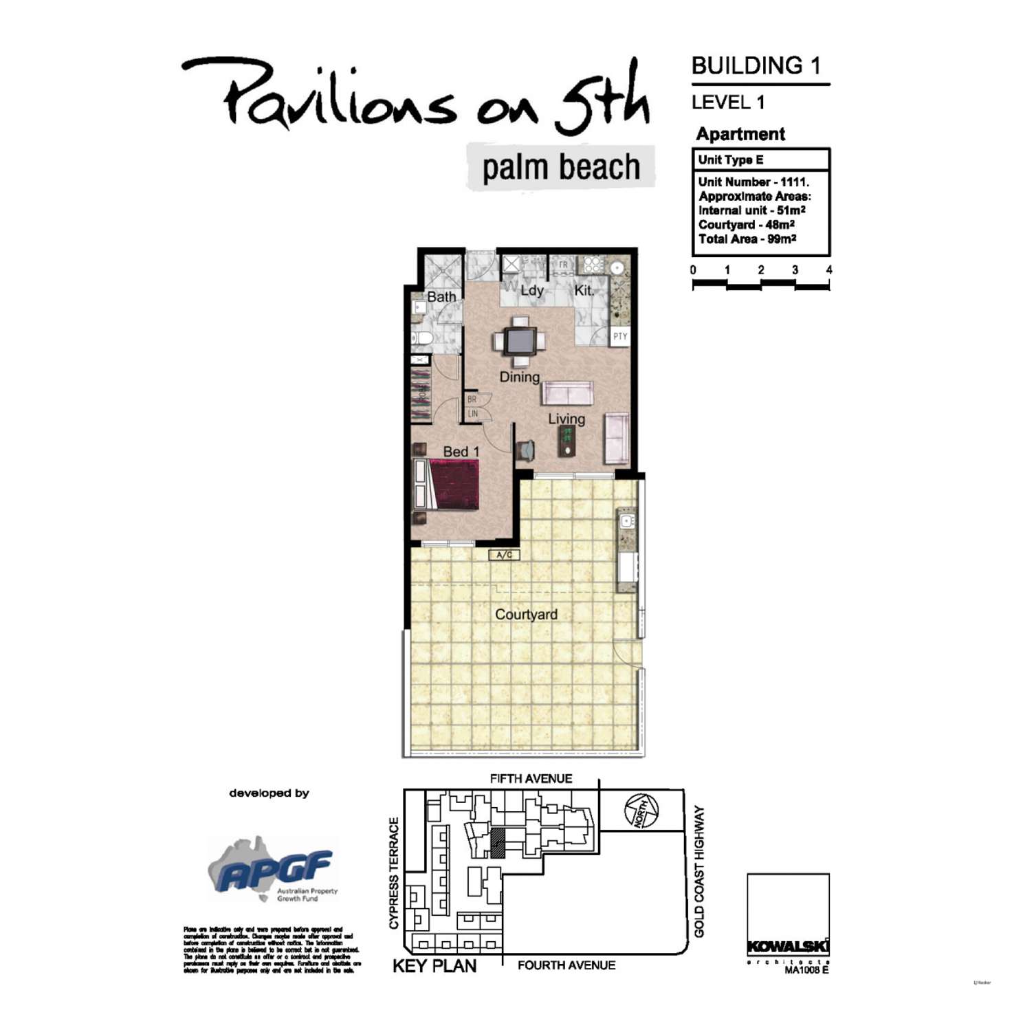 Floorplan of Homely unit listing, 1111/10 Fifth Avenue, Palm Beach QLD 4221