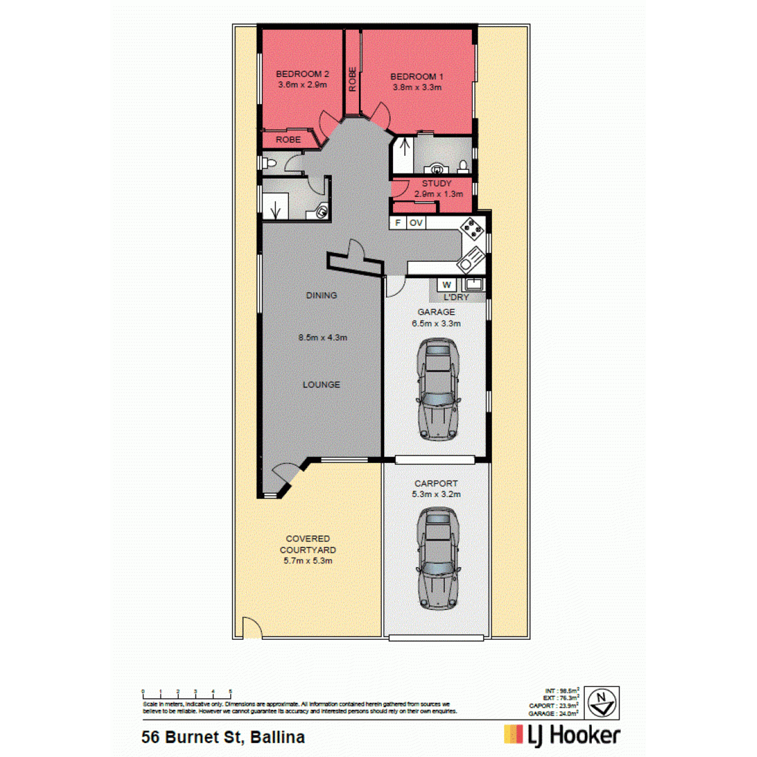 Floorplan of Homely villa listing, 1/56 Burnet Street, Ballina NSW 2478