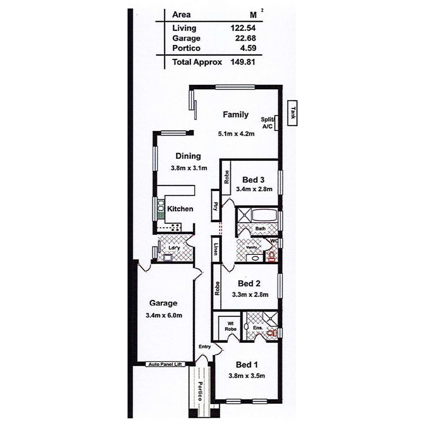 Floorplan of Homely house listing, 14 Osborne Street, Evanston Gardens SA 5116
