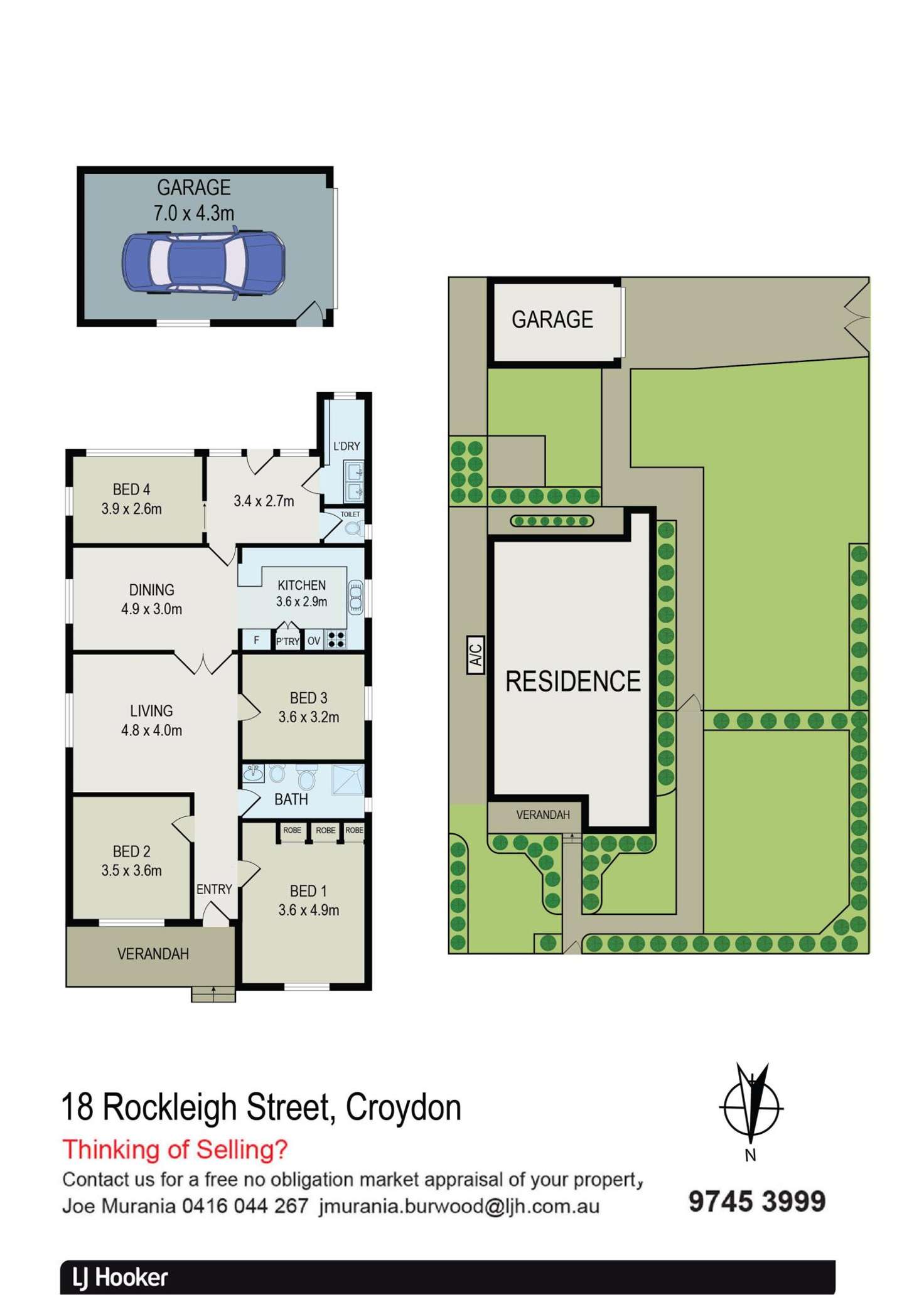 Floorplan of Homely house listing, 18 Rockleigh Street, Croydon NSW 2132