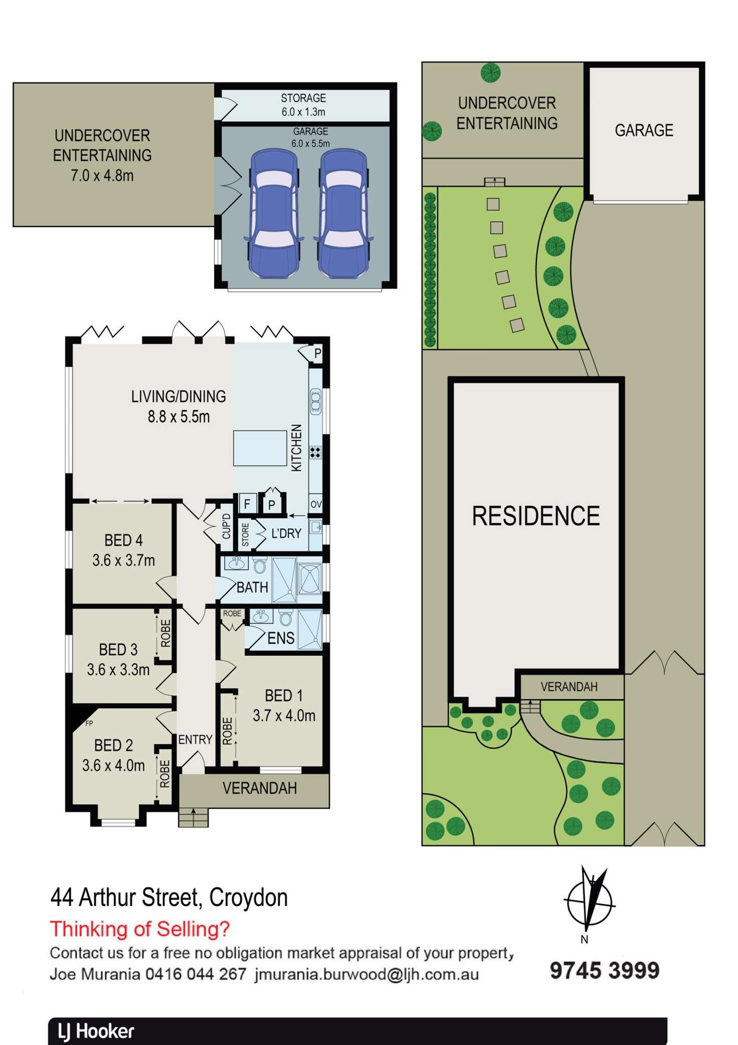 Floorplan of Homely house listing, 44 Arthur Street, Croydon NSW 2132