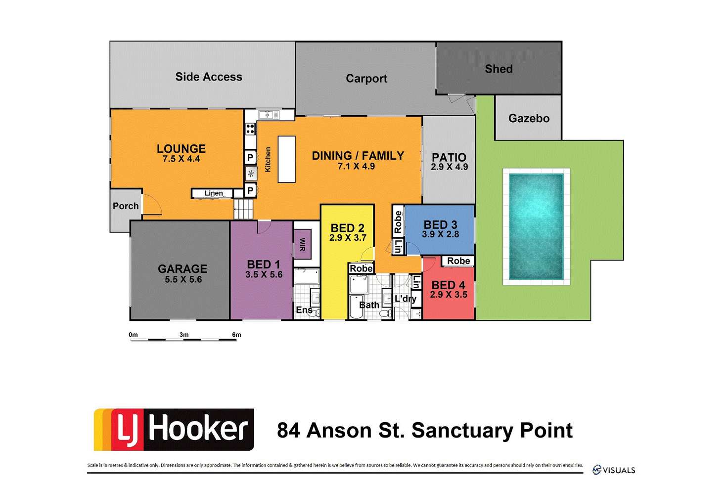 Floorplan of Homely house listing, 84 Anson Street, Sanctuary Point NSW 2540