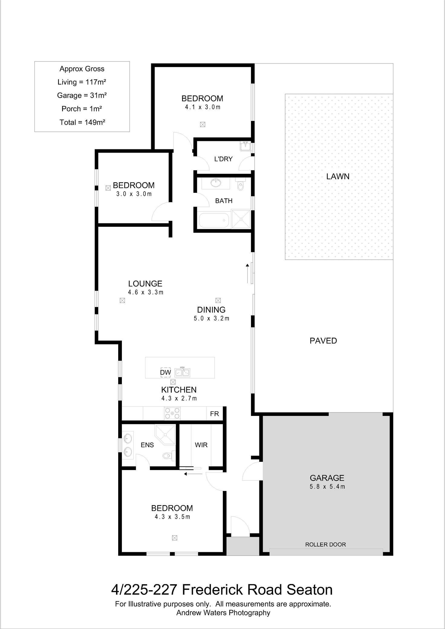 Floorplan of Homely house listing, 4/225-227 Frederick Road, Seaton SA 5023