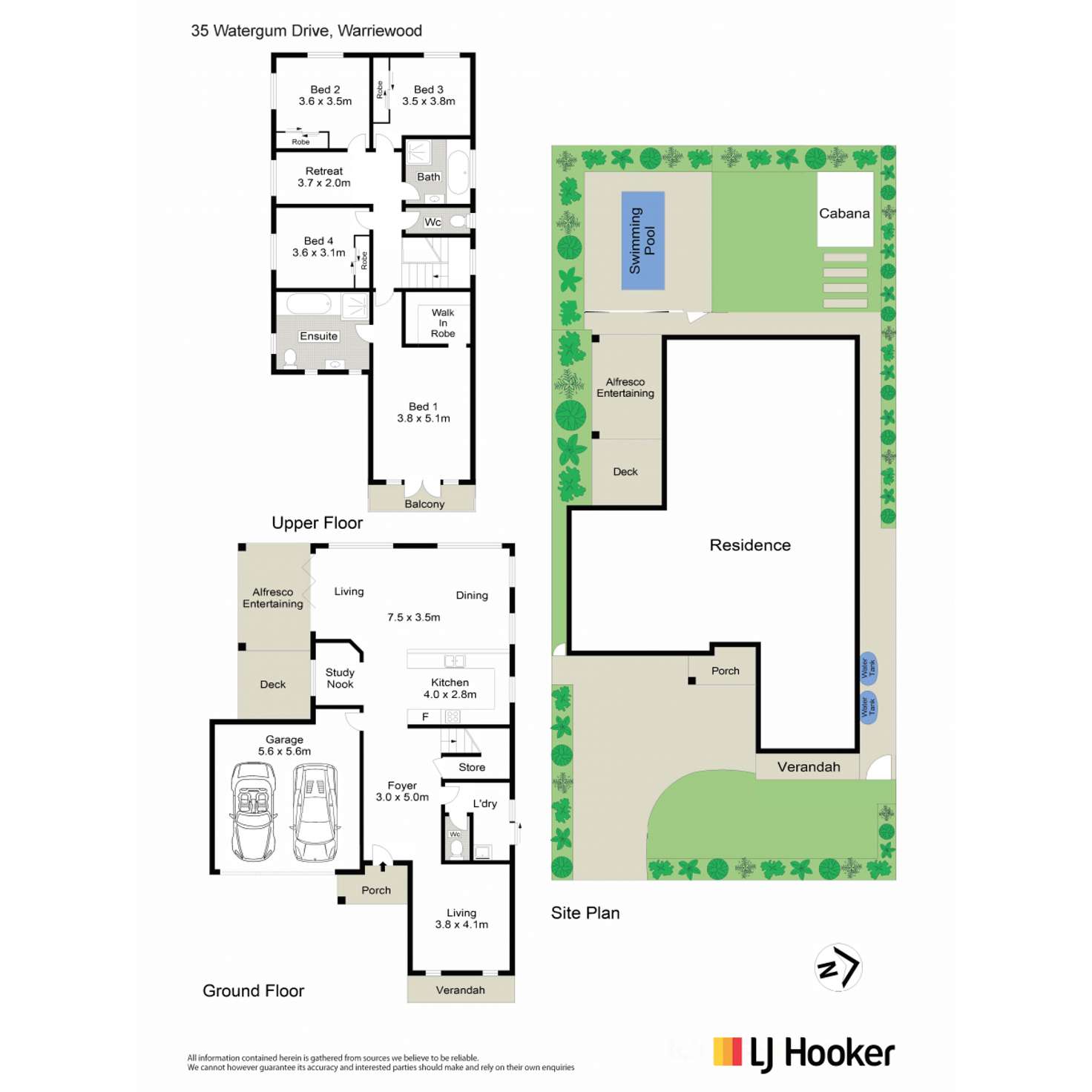 Floorplan of Homely house listing, 35 Watergum Drive, Warriewood NSW 2102