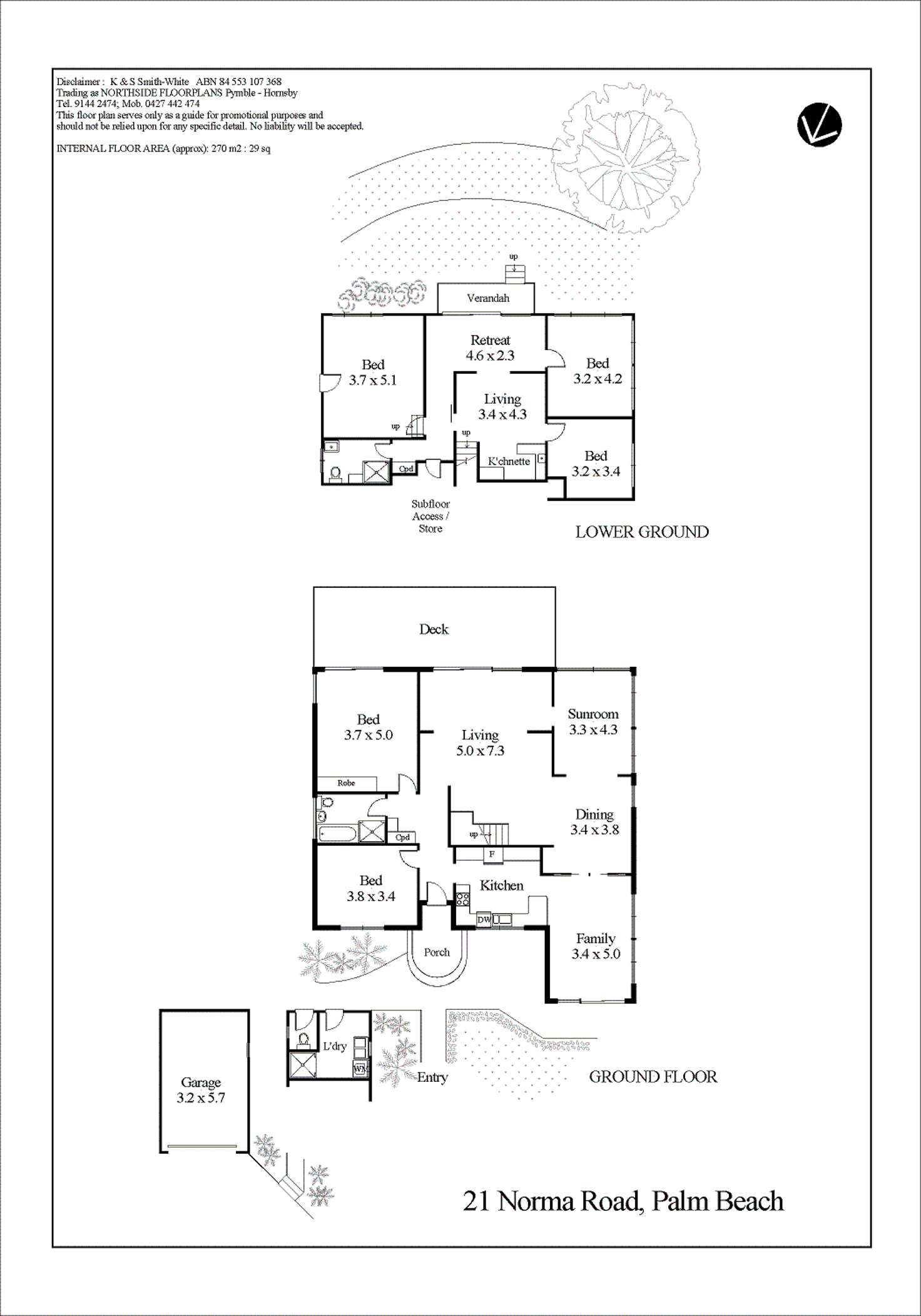 Floorplan of Homely house listing, 21 Norma Road, Palm Beach NSW 2108