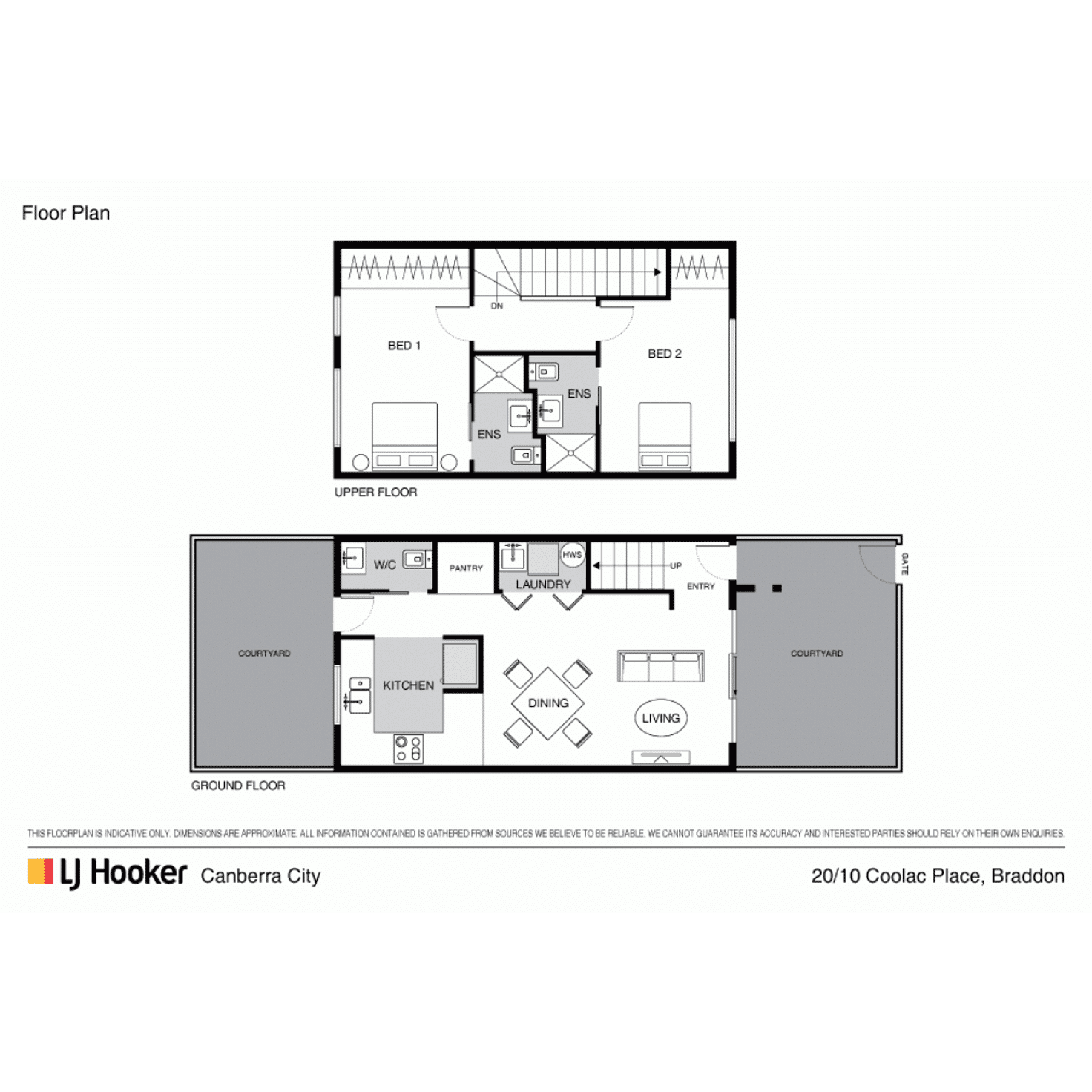 Floorplan of Homely townhouse listing, 20/10 Coolac Place, Braddon ACT 2612