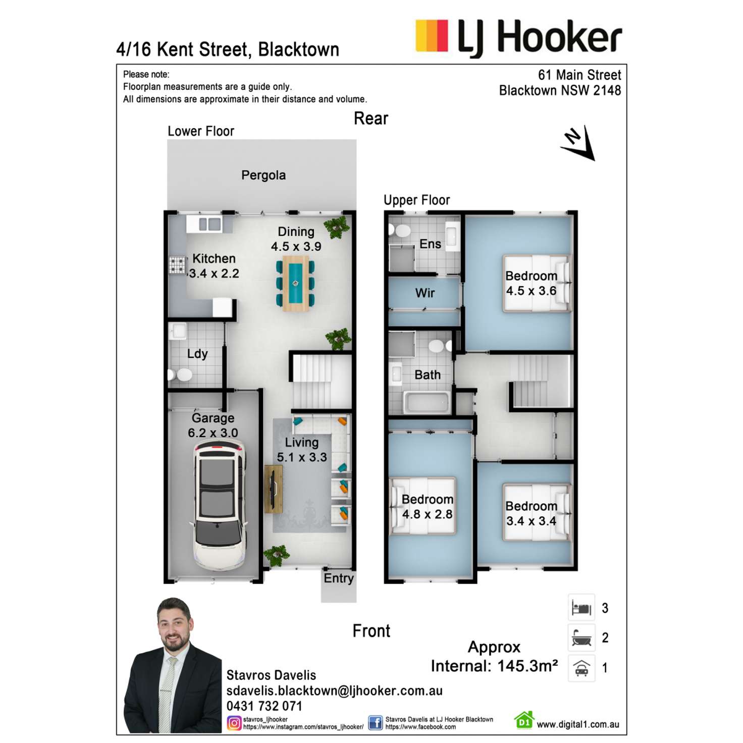 Floorplan of Homely townhouse listing, 4/16-20 Kent Street, Blacktown NSW 2148