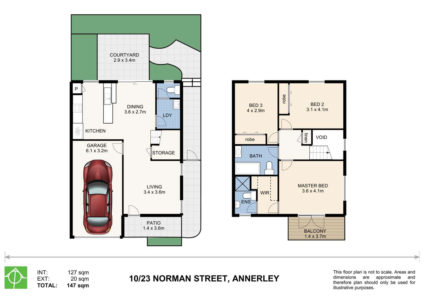 Floorplan of Homely townhouse listing, 10/23 Norman Street, Annerley QLD 4103