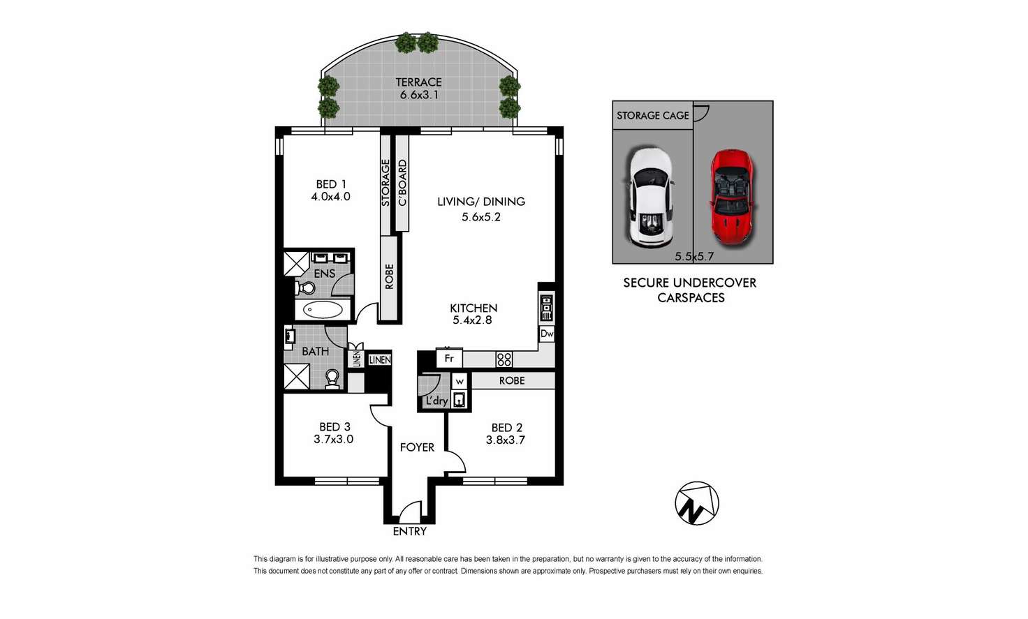 Floorplan of Homely apartment listing, 402/58-62 New South Head Road, Vaucluse NSW 2030