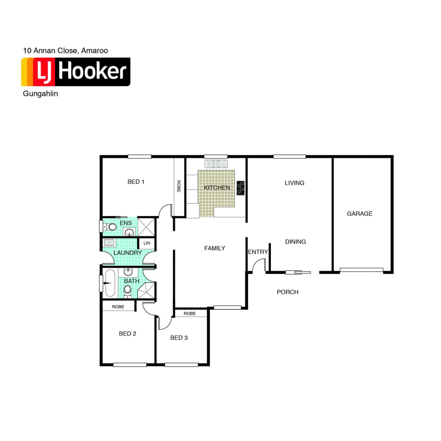 Floorplan of Homely house listing, 10 Annan Close, Amaroo ACT 2914