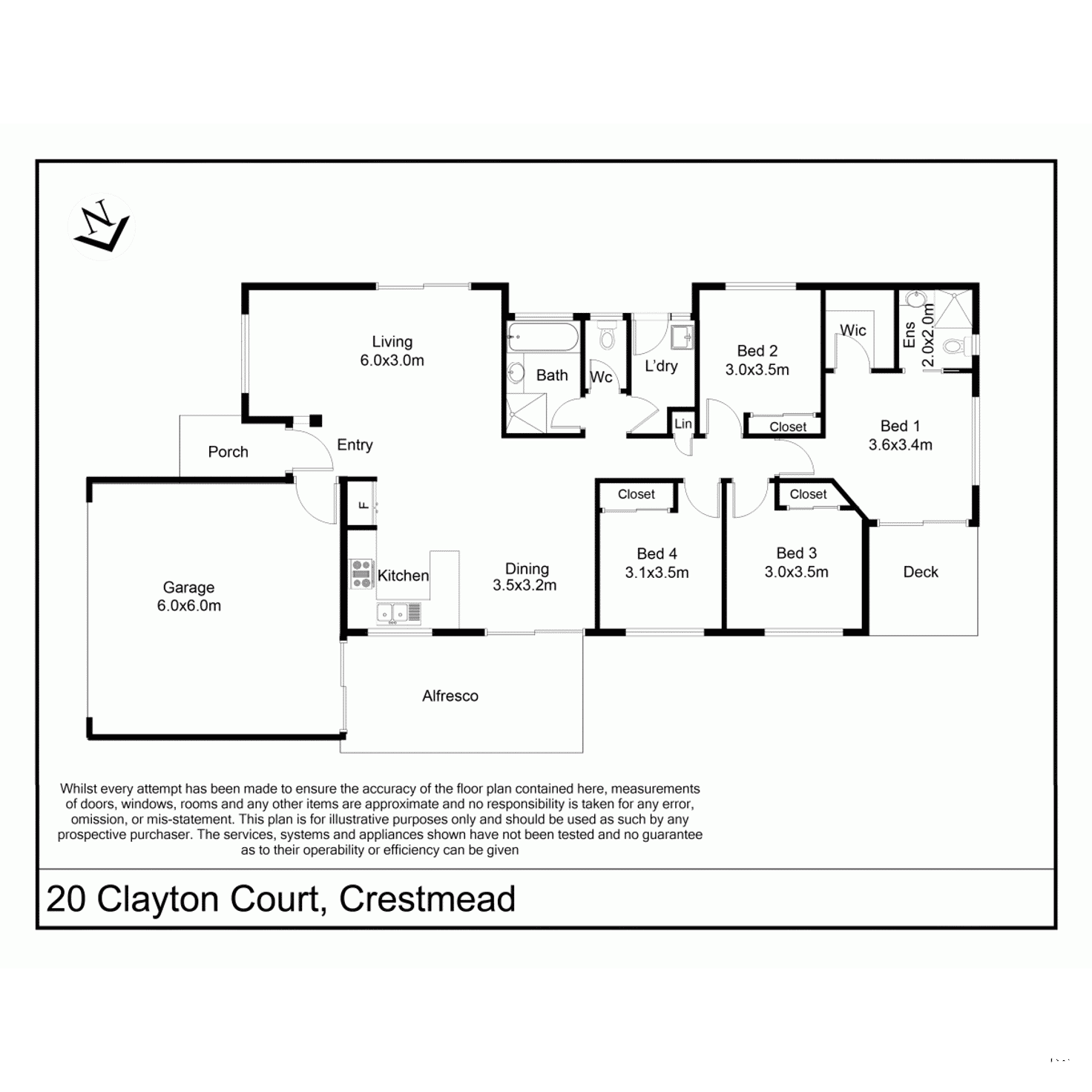 Floorplan of Homely house listing, 20 Clayton Court, Crestmead QLD 4132