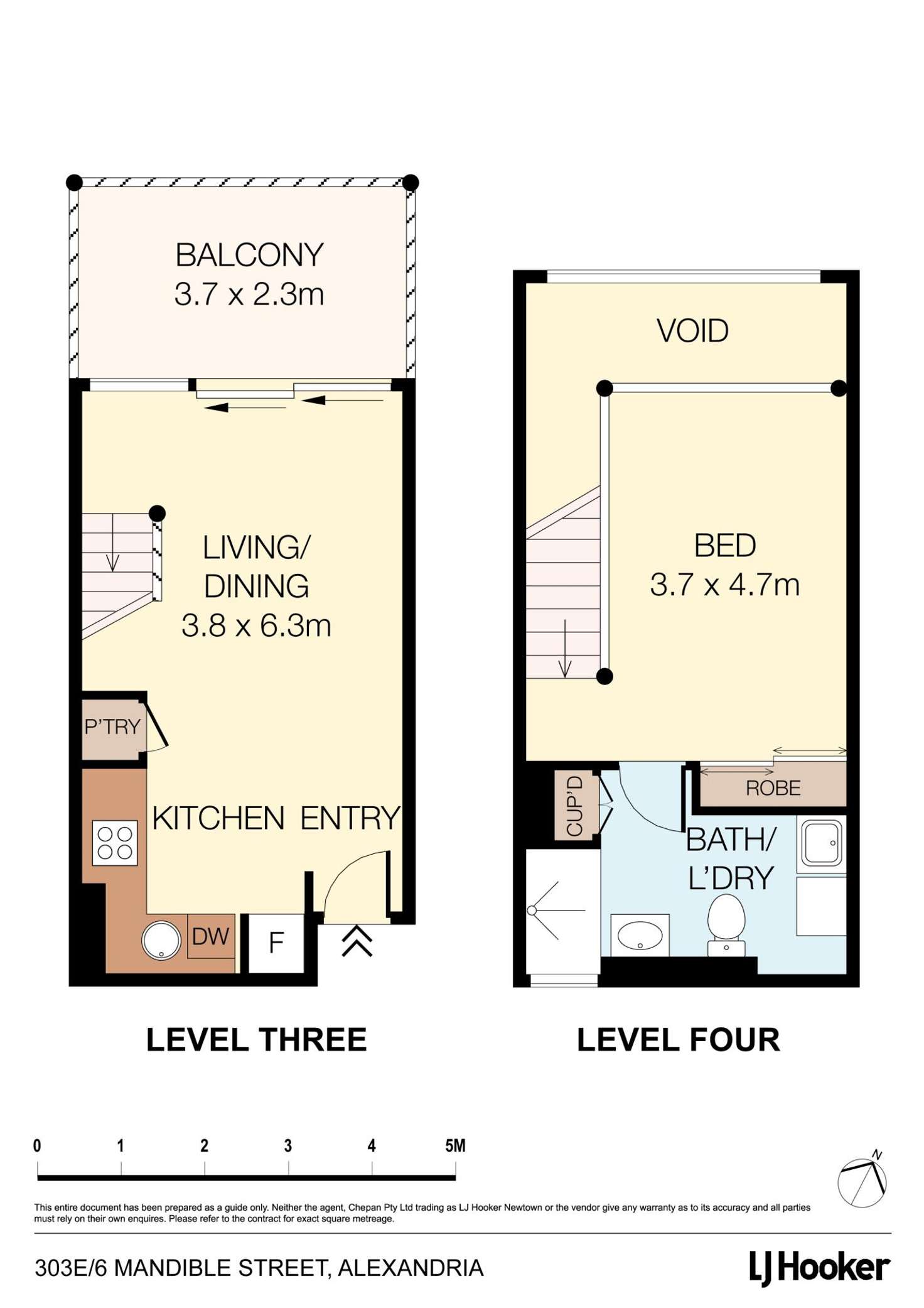 Floorplan of Homely apartment listing, E303/6 Mandible Street, Alexandria NSW 2015