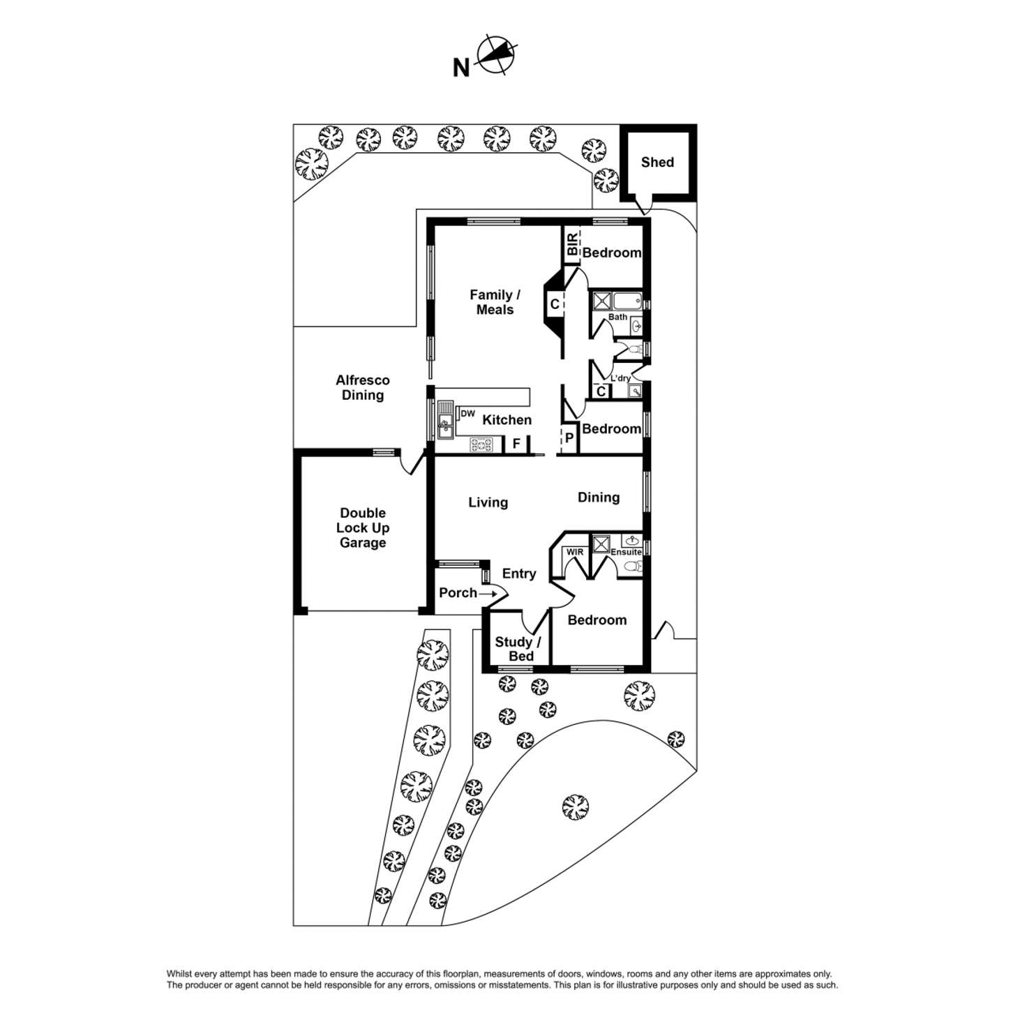 Floorplan of Homely house listing, 8 Allington Place, Seabrook VIC 3028