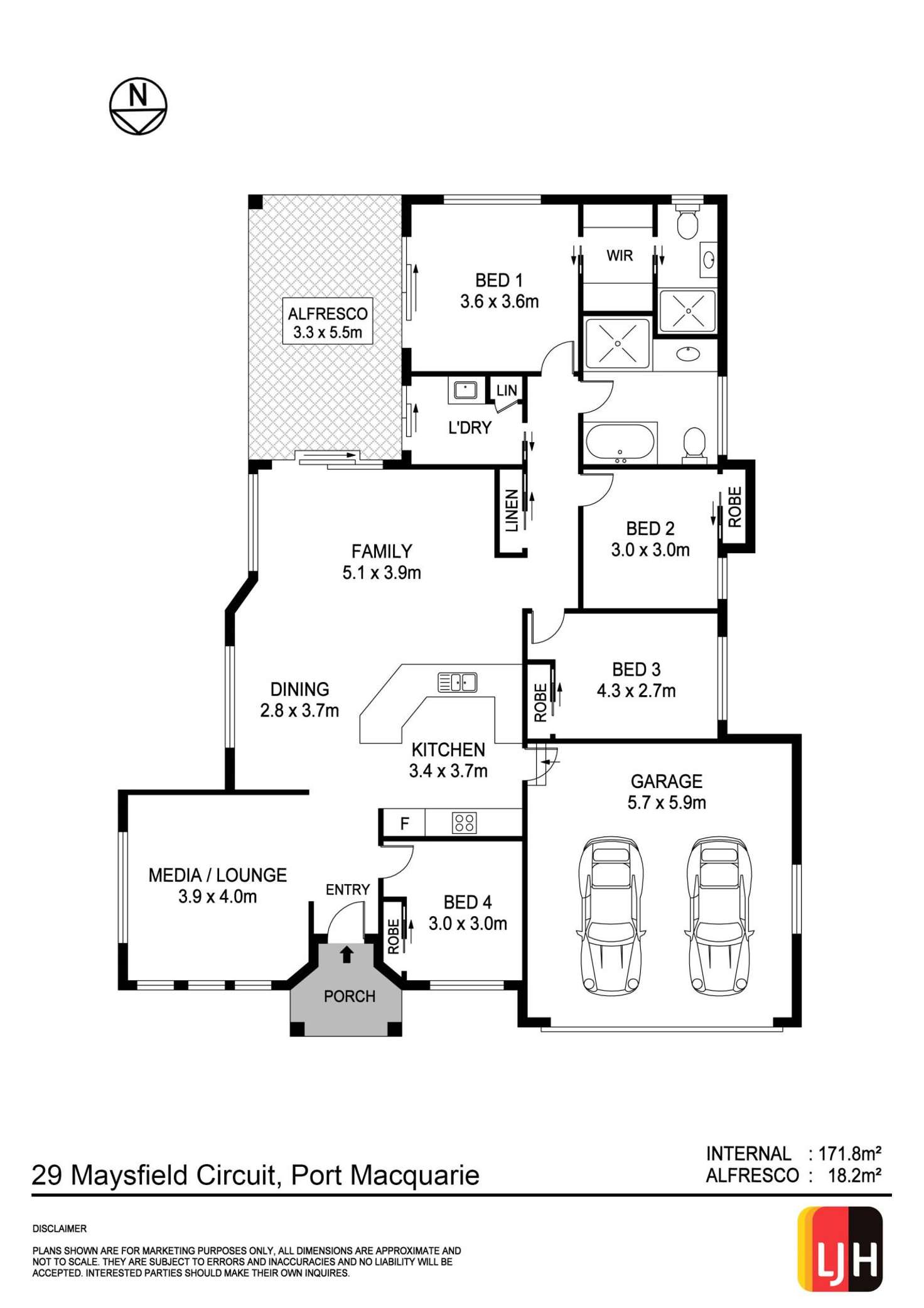 Floorplan of Homely house listing, 29 Maysfield Circuit, Port Macquarie NSW 2444