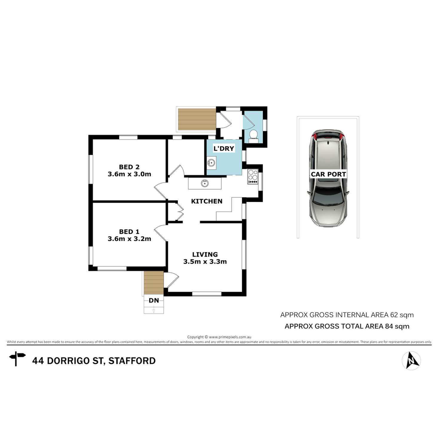 Floorplan of Homely house listing, 44 Dorrigo Street, Stafford Heights QLD 4053