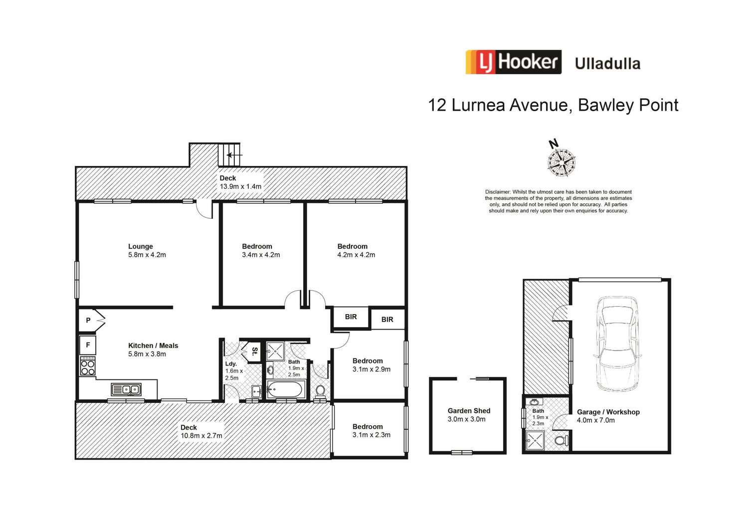 Floorplan of Homely house listing, 12 Lurnea Avenue, Bawley Point NSW 2539