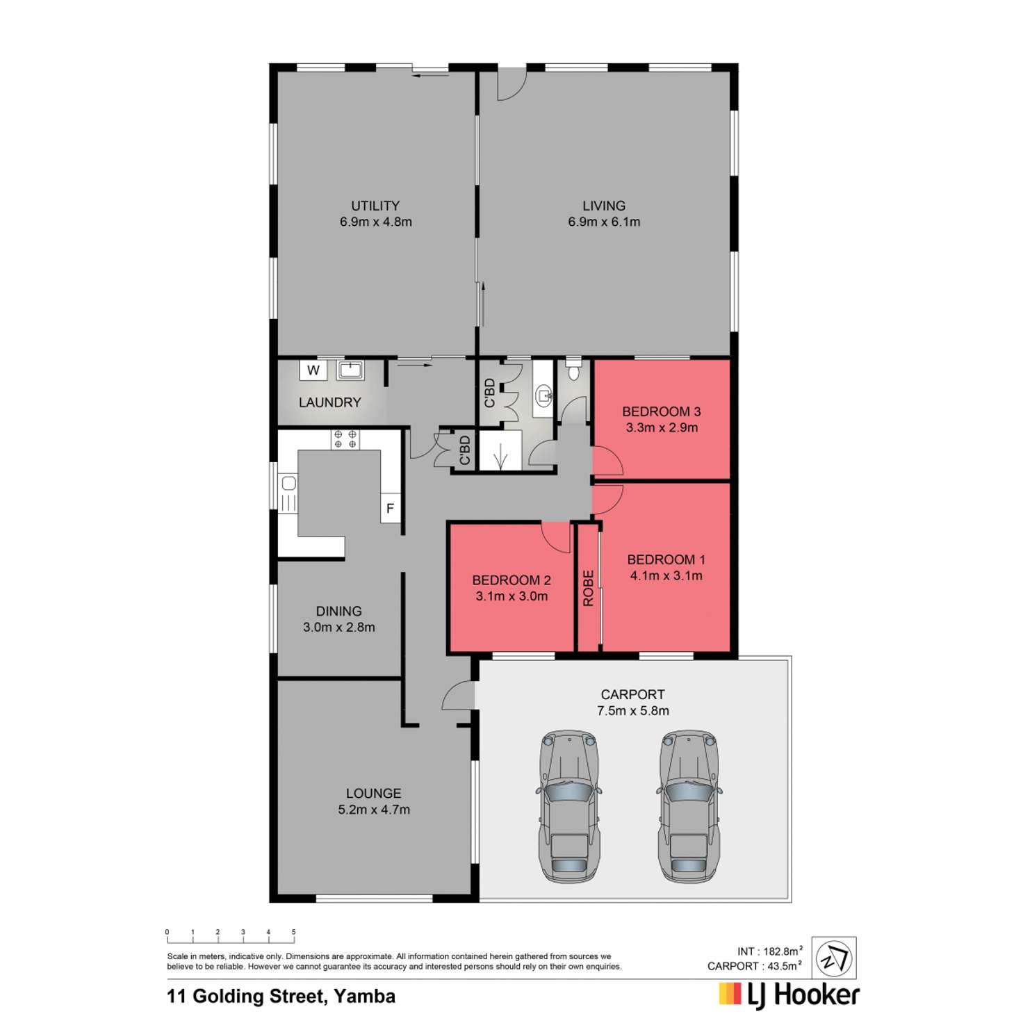Floorplan of Homely house listing, 11 Golding Street, Yamba NSW 2464