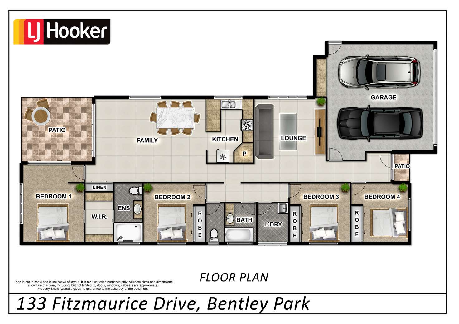 Floorplan of Homely house listing, 133 Fitzmaurice Drive, Bentley Park QLD 4869