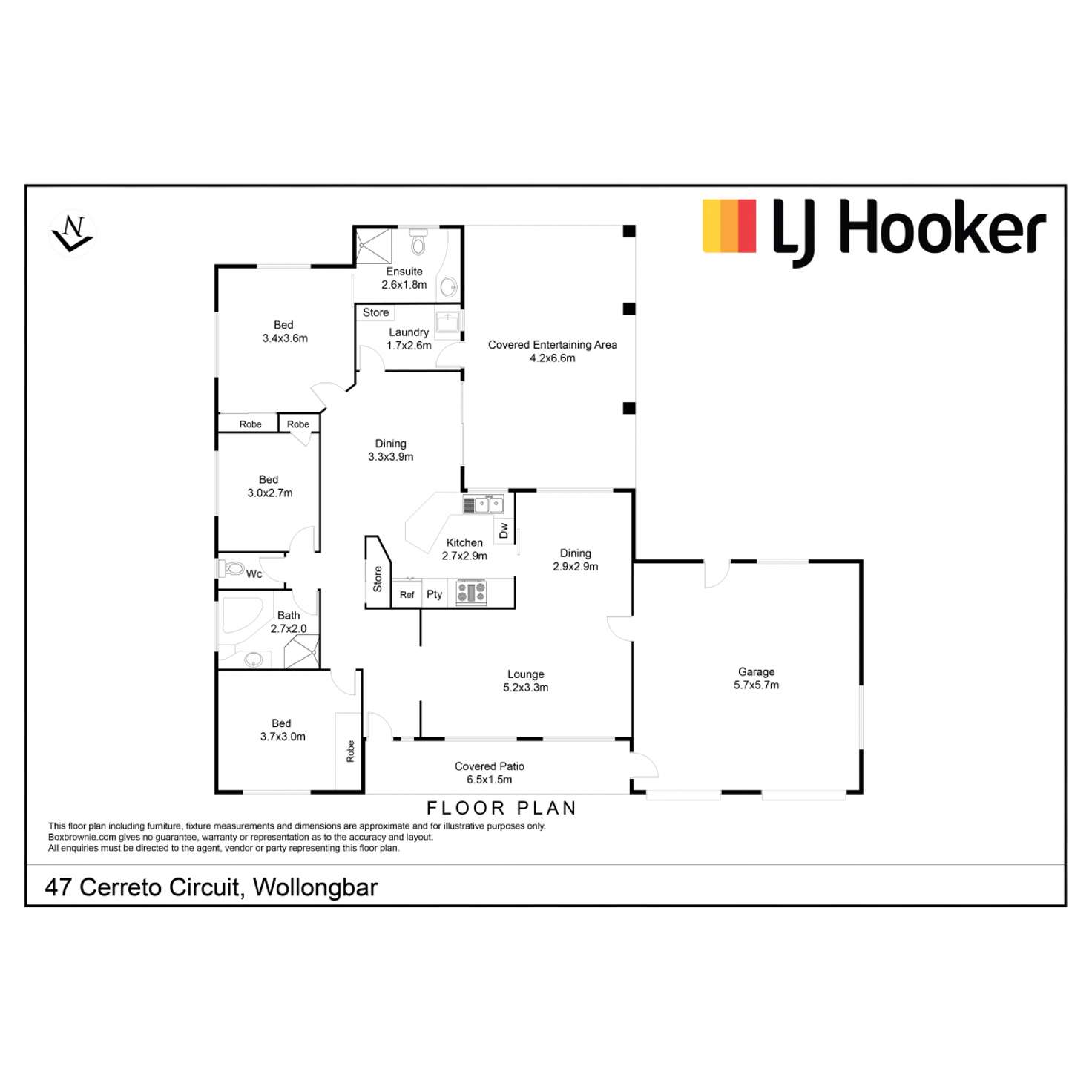 Floorplan of Homely house listing, 47 Cerreto Circuit, Wollongbar NSW 2477