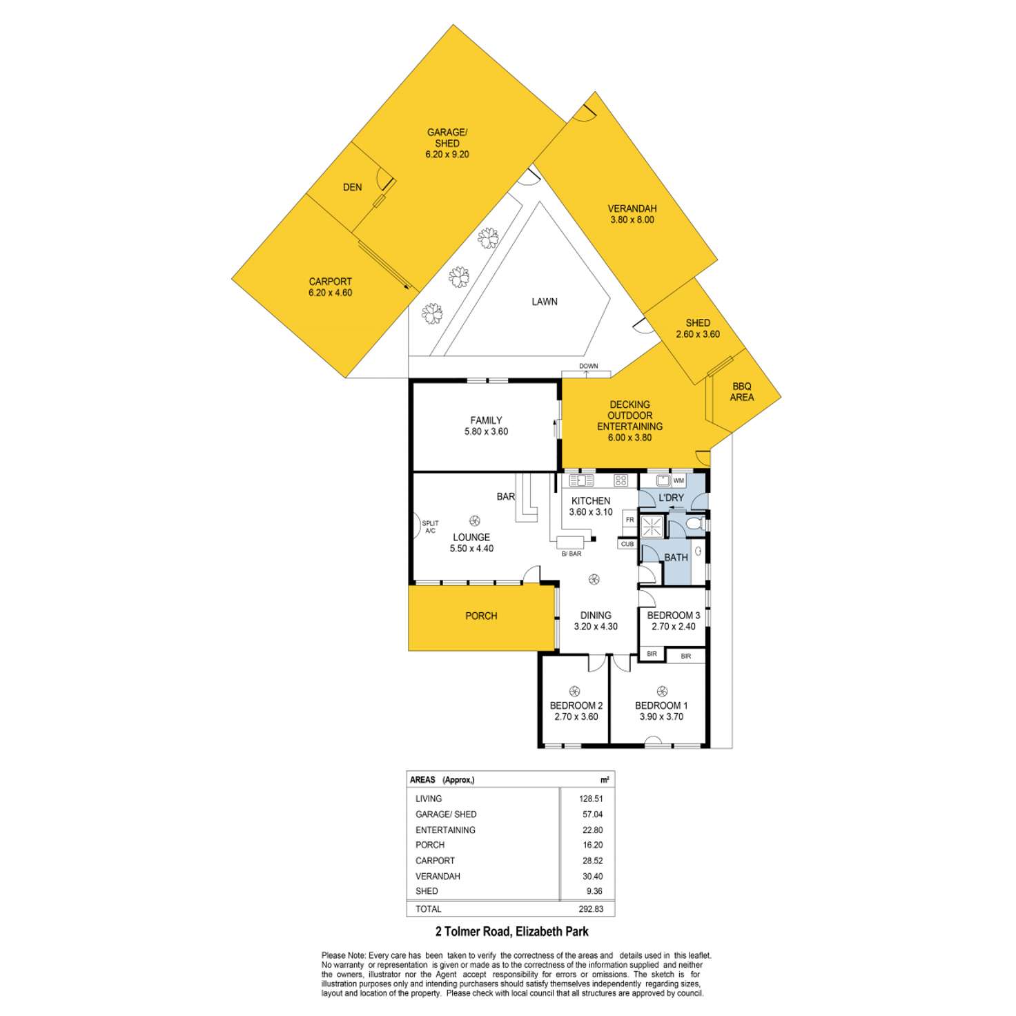Floorplan of Homely house listing, 2 Tolmer Road, Elizabeth Park SA 5113