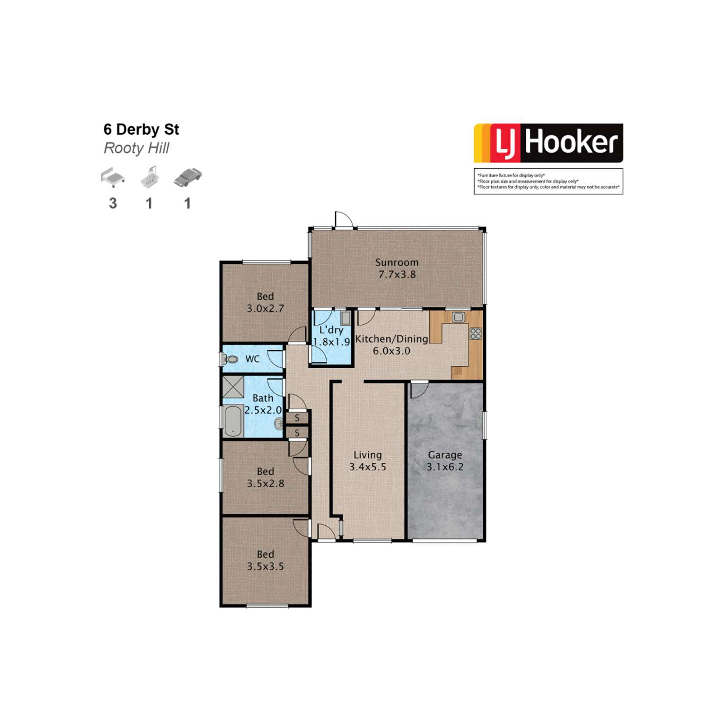 Floorplan of Homely house listing, 6 Derby Street, Rooty Hill NSW 2766