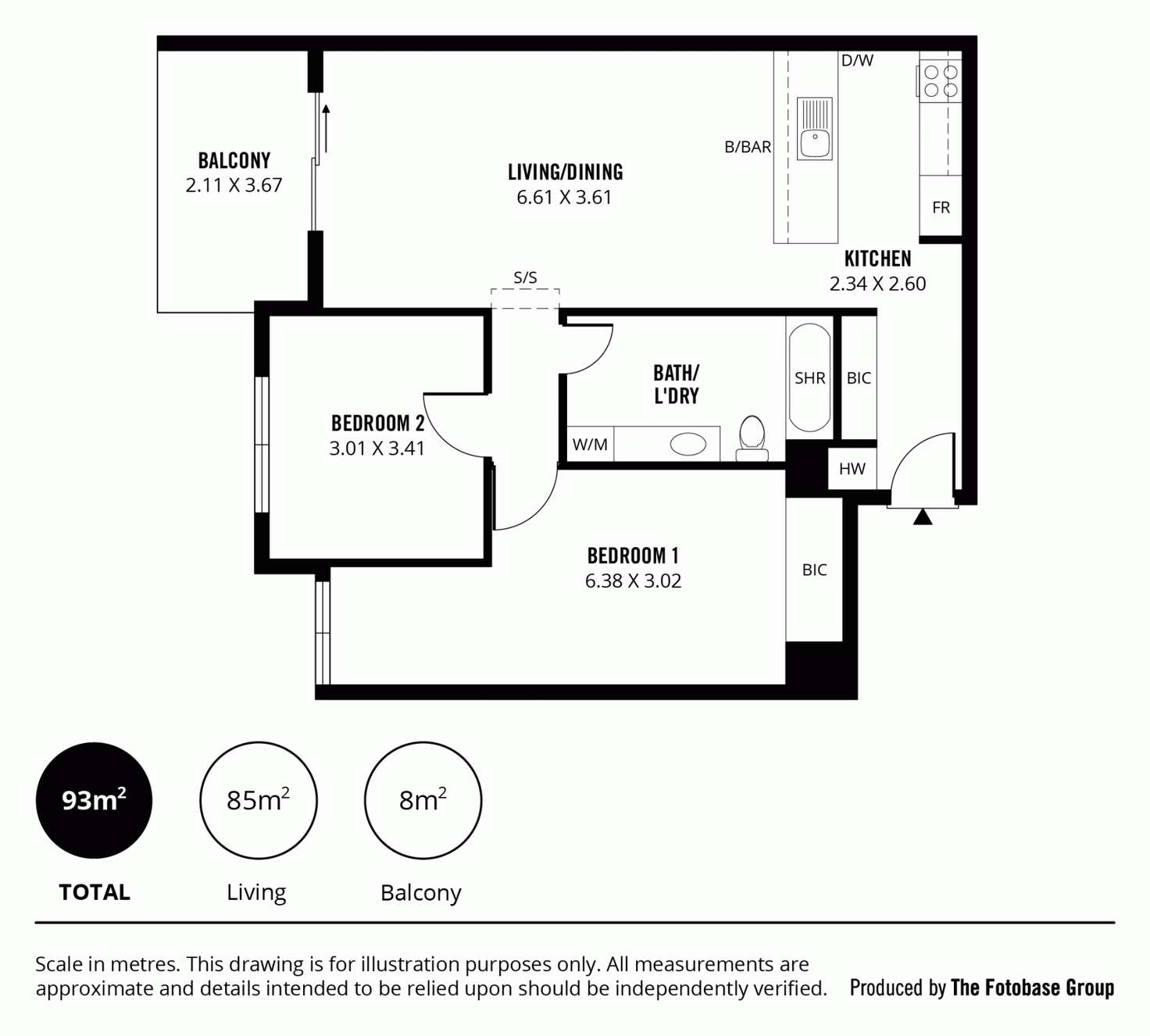 Floorplan of Homely apartment listing, 7/28 Union Street, Adelaide SA 5000