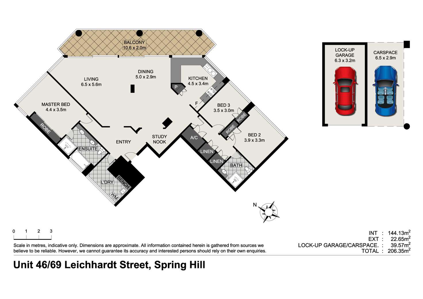 Floorplan of Homely apartment listing, 46/69 Leichhardt Street, Spring Hill QLD 4000