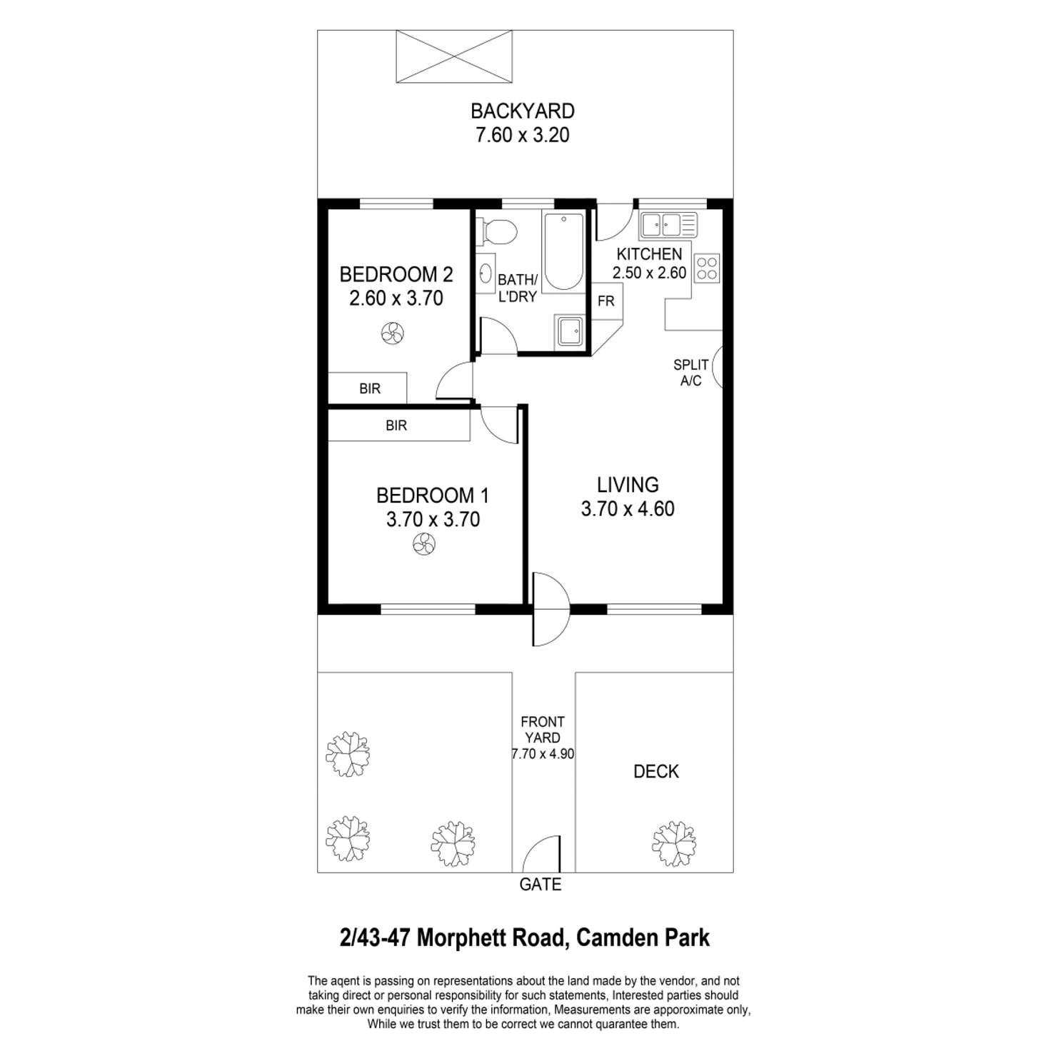 Floorplan of Homely house listing, 2/43-47 Morphett Road, Camden Park SA 5038