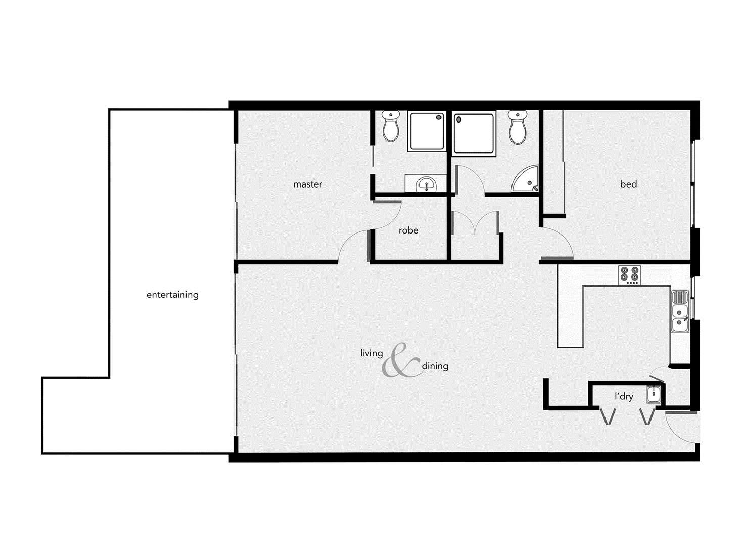 Floorplan of Homely unit listing, 5/310-316 Lake Street, Cairns North QLD 4870