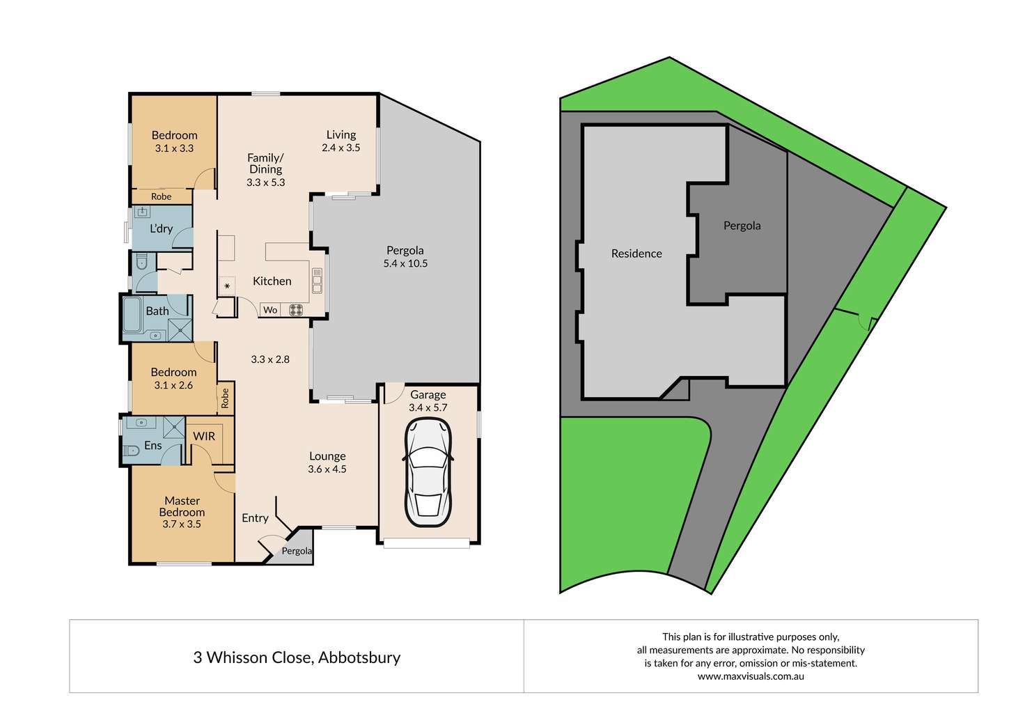 Floorplan of Homely house listing, 3 Whisson Close, Abbotsbury NSW 2176