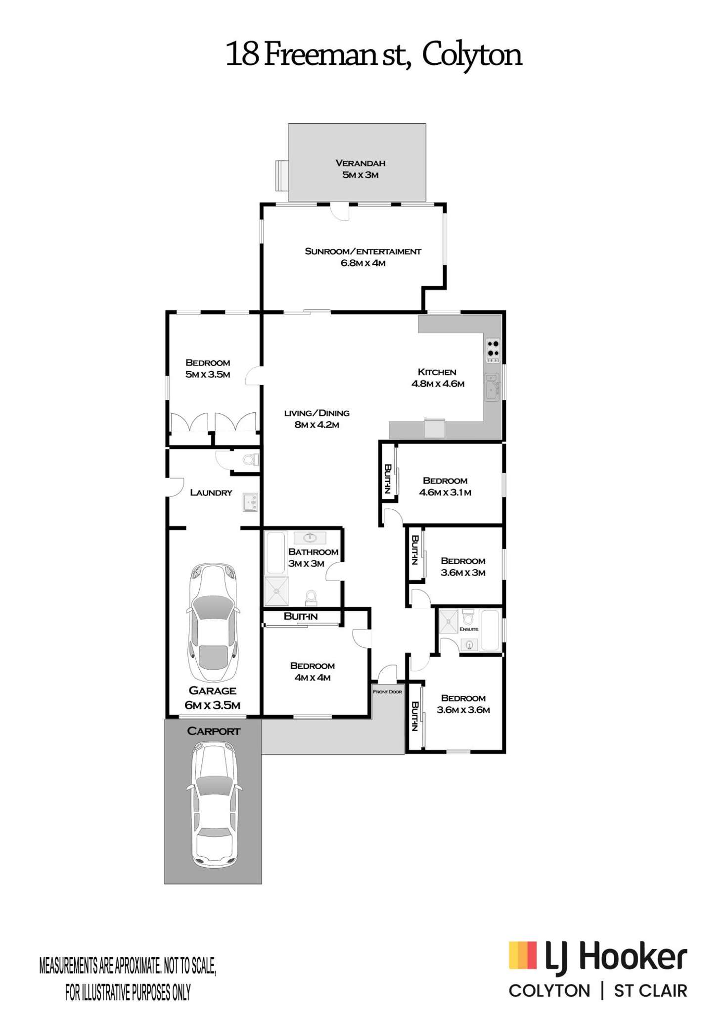 Floorplan of Homely house listing, 18 Freeman Street, Colyton NSW 2760