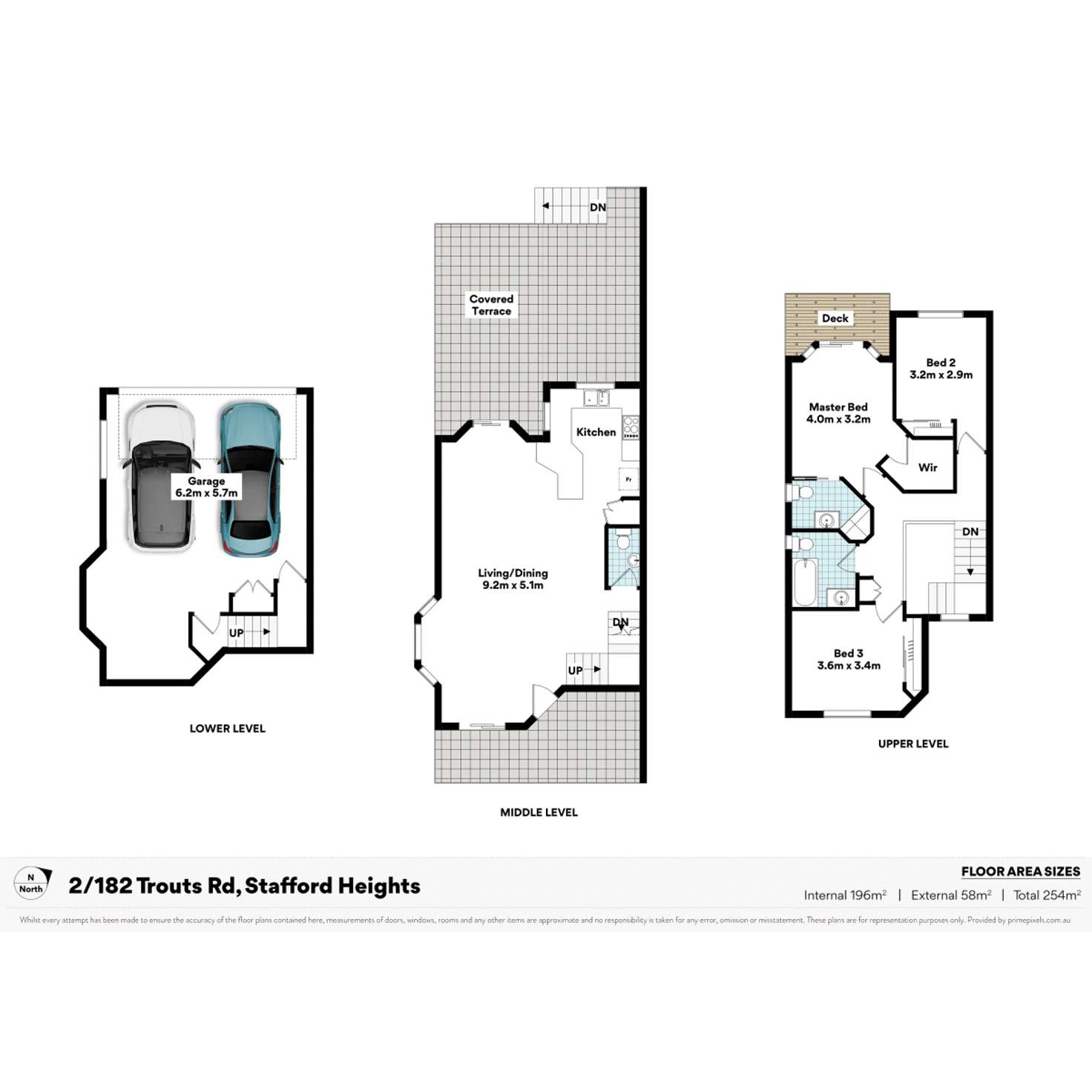 Floorplan of Homely townhouse listing, 2/182 Trouts Road, Stafford Heights QLD 4053