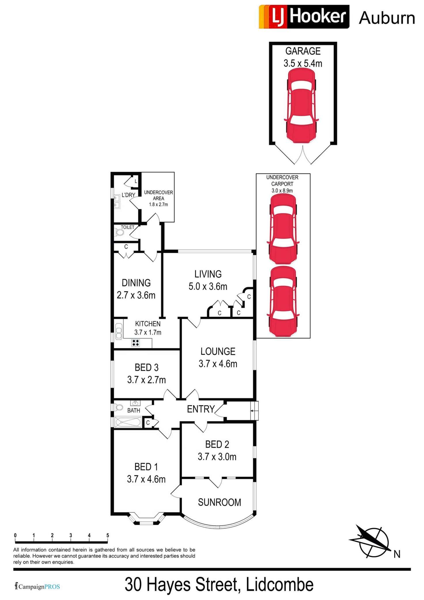 Floorplan of Homely house listing, 30 Hayes St, Lidcombe NSW 2141