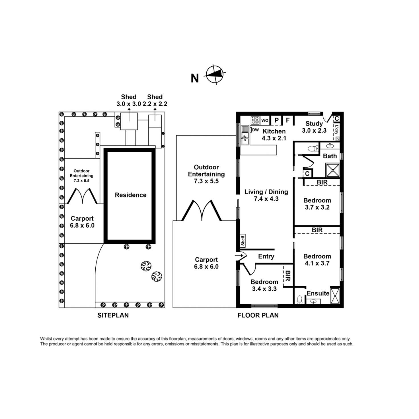 Floorplan of Homely house listing, 16 Fleming Avenue, Seabrook VIC 3028