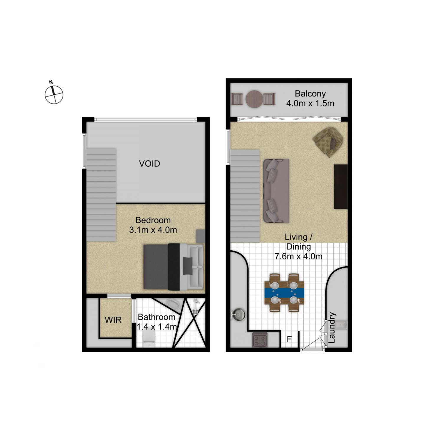 Floorplan of Homely apartment listing, 2/34 Torrens Street, Braddon ACT 2612