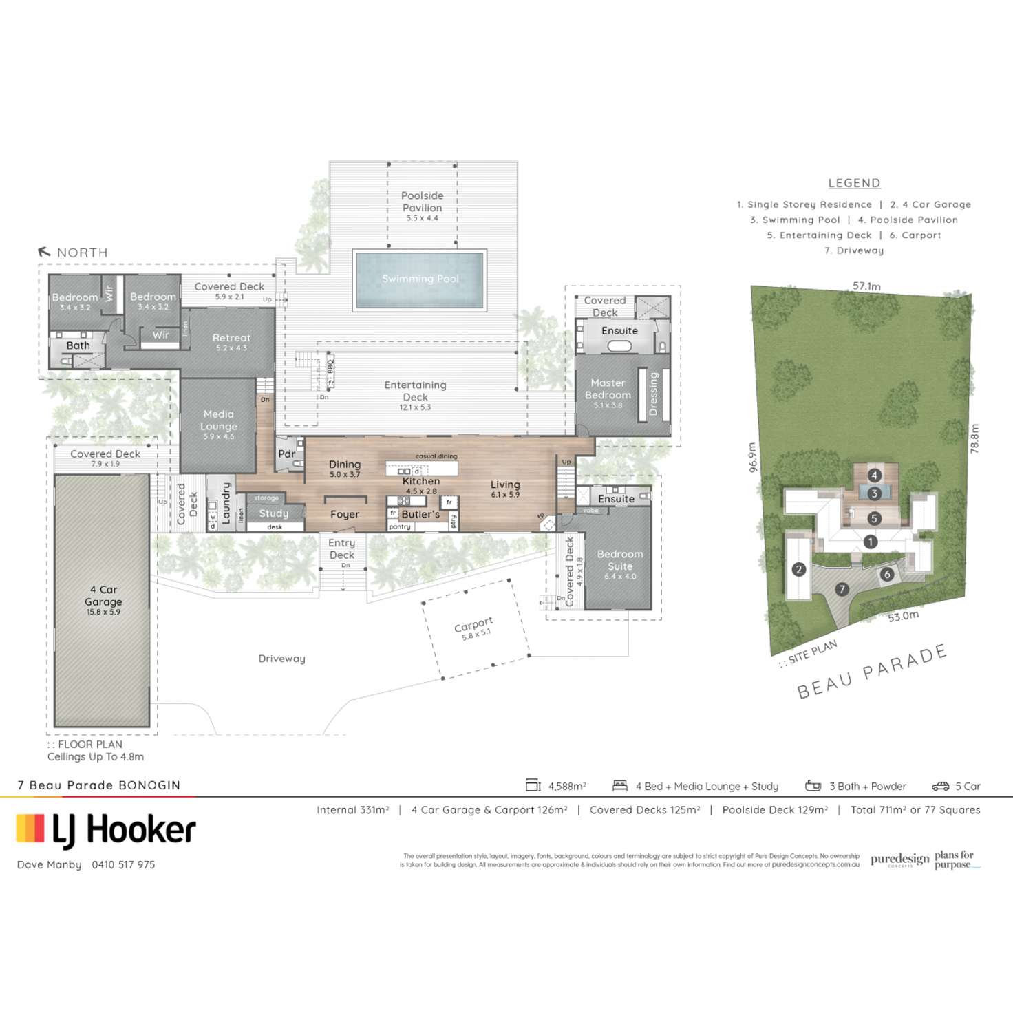 Floorplan of Homely house listing, 7 Beau Parade, Bonogin QLD 4213